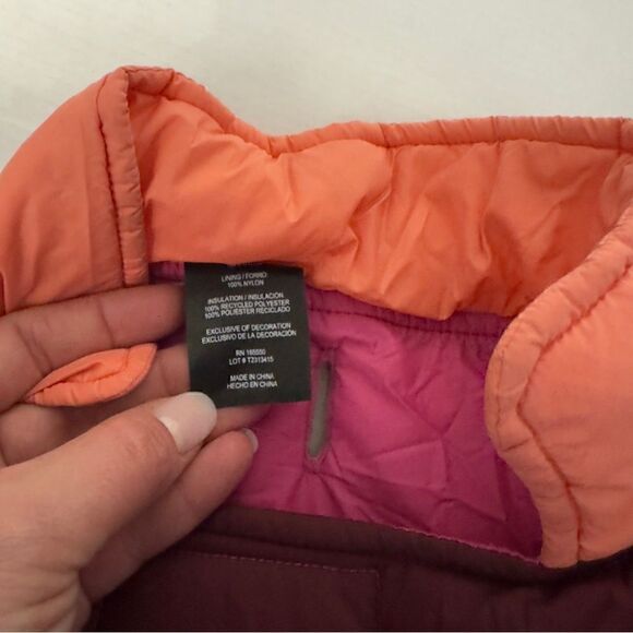 32 Degrees Heat Dog Jacket Coat Polar Leash Hole Pink Reflective Stripe - Picture 3 of 5